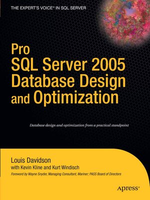 cover image of Pro SQL Server 2005 Database Design and Optimization
